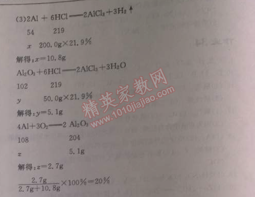 2014年啟東中學(xué)作業(yè)本九年級(jí)化學(xué)下冊(cè)人教版 作業(yè)40