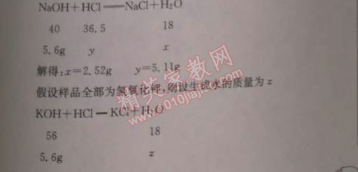 2014年启东中学作业本九年级化学下册人教版 作业41