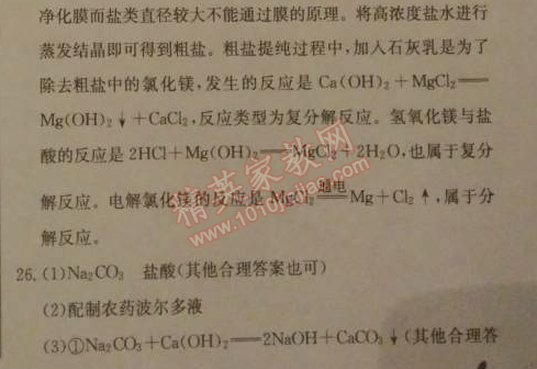 2014年1加1轻巧夺冠优化训练九年级化学下册人教版银版 期末测试题