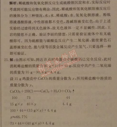 2014年1加1轻巧夺冠优化训练九年级化学下册人教版银版 第十单元综合检测题