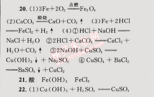 2015年同步轻松练习九年级化学下册人教版 综合差异性检测