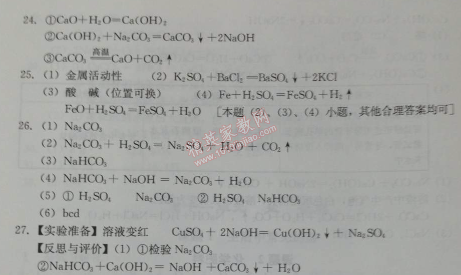 2014年學(xué)習(xí)探究診斷九年級化學(xué)下冊人教版 第十一單元檢測題