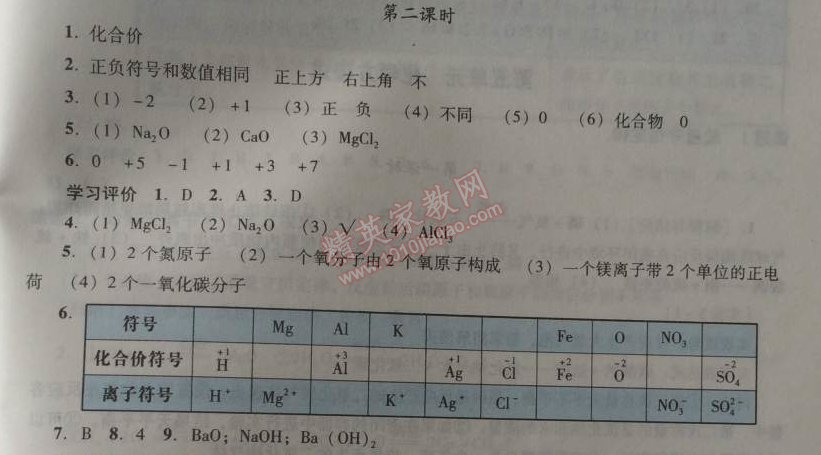 2014年學(xué)習(xí)與評價九年級化學(xué)全一冊人教版 課題4