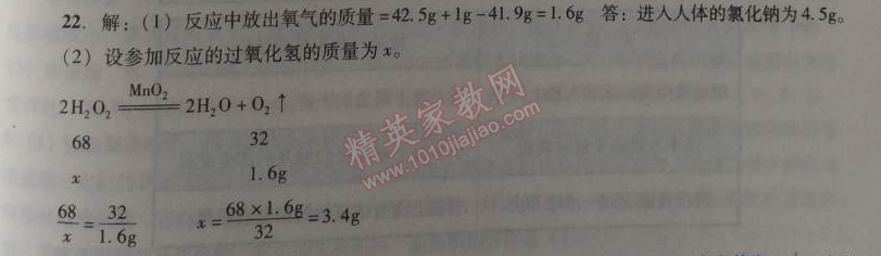 2014年学习与评价九年级化学全一册人教版 单元检测