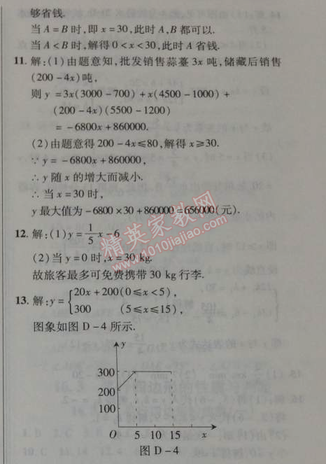 2014年新课改课堂作业八年级数学下册北京课改版 15.7