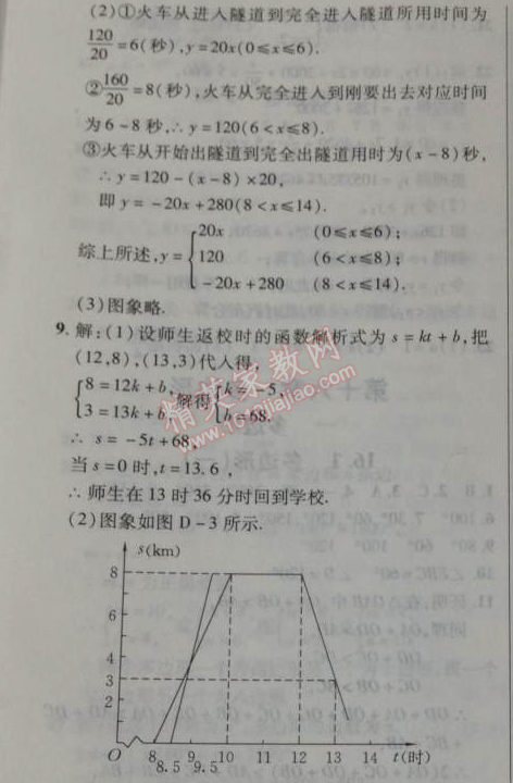 2014年新课改课堂作业八年级数学下册北京课改版 15.7