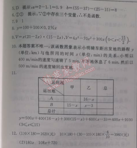 2014年啟東中學(xué)作業(yè)本八年級數(shù)學(xué)上冊北師大版 15