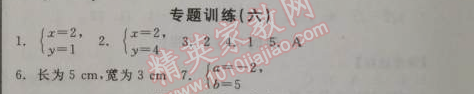 2014年全品學(xué)練考八年級數(shù)學(xué)上冊北師大版 專題訓(xùn)練6