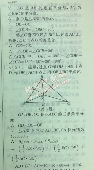 2014年實(shí)驗(yàn)班提優(yōu)訓(xùn)練八年級(jí)數(shù)學(xué)下冊(cè)北師大版 奧賽園地