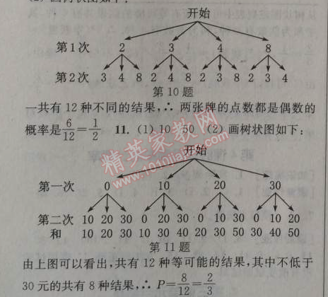 2014年通城學(xué)典課時作業(yè)本九年級數(shù)學(xué)上冊北師大版 第三章1