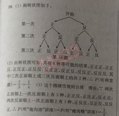 2014年通城學(xué)典課時(shí)作業(yè)本九年級(jí)數(shù)學(xué)上冊(cè)北師大版 復(fù)習(xí)專題二