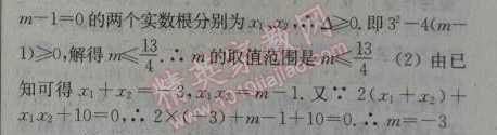 2014年通城學(xué)典課時(shí)作業(yè)本九年級數(shù)學(xué)上冊北師大版 9