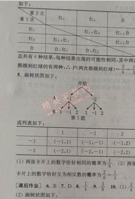 2014年通城學(xué)典課時作業(yè)本九年級數(shù)學(xué)上冊北師大版 第三章1