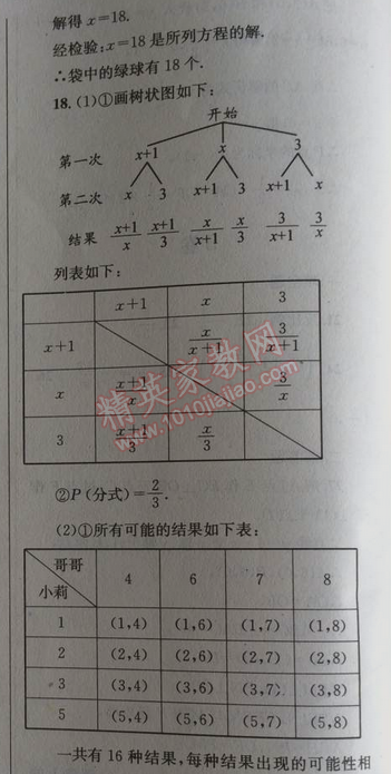 2014年天府前沿課時(shí)三級(jí)達(dá)標(biāo)九年級(jí)數(shù)學(xué)上冊北師大版 第六章測試題