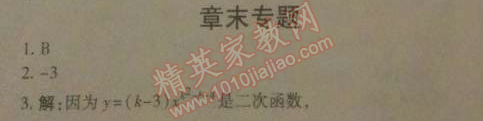 2014年高效課時(shí)通10分鐘掌控課堂九年級(jí)數(shù)學(xué)下冊(cè)北師大版 章末專題