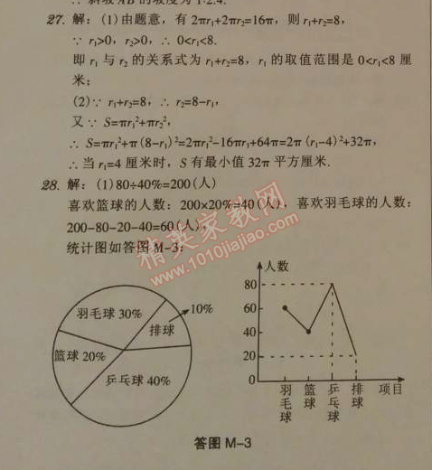 2014年广东学导练九年级数学下册北师大版 期末测试题