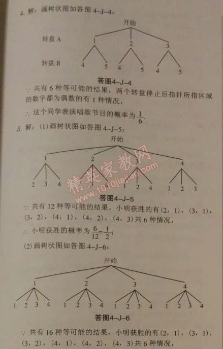 2014年广东学导练九年级数学下册北师大版 章末总结