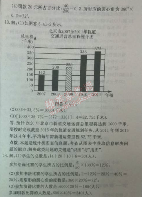 2014年启东中学作业本七年级数学上册北师大版 41