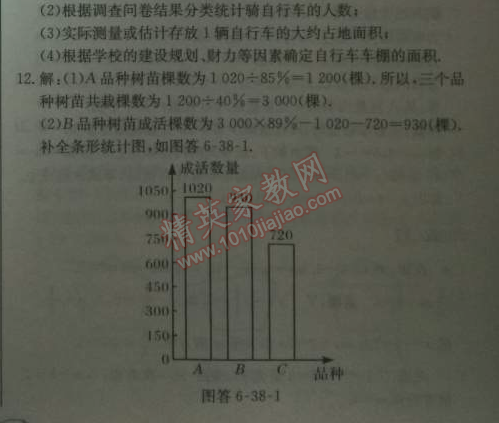 2014年启东中学作业本七年级数学上册北师大版 38