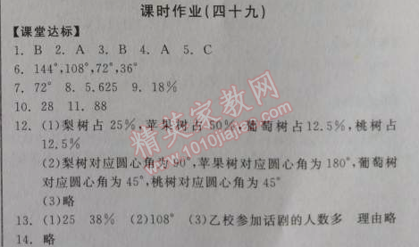 2014年全品学练考七年级数学上册北师大版 49