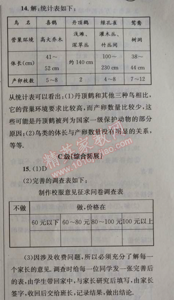 2014年天府前沿课时三级达标七年级数学上册北师大版 第六章第一节