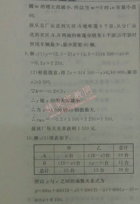 2014年鐘書金牌新教材全練八年級數(shù)學(xué)下冊滬教版 3