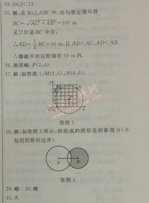 2014年鐘書金牌新教材全練九年級(jí)數(shù)學(xué)下冊(cè)滬教版 第二十七章1