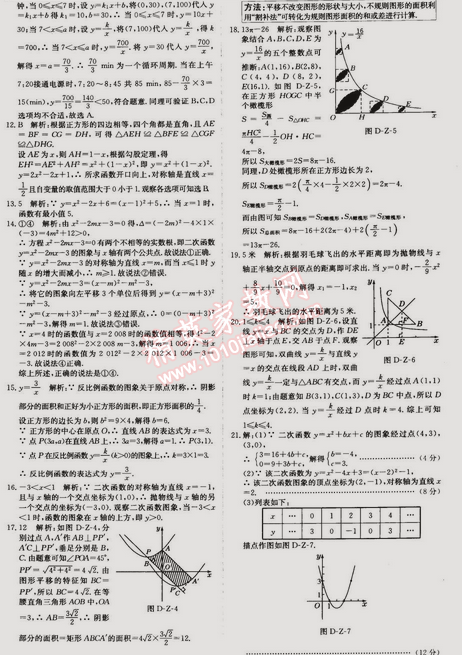 2014年走向中考考場(chǎng)九年級(jí)數(shù)學(xué)上冊(cè)滬科版 期中過(guò)關(guān)檢測(cè)題