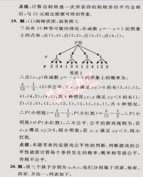 2015年綜合應(yīng)用創(chuàng)新題典中點(diǎn)九年級(jí)數(shù)學(xué)下冊(cè)滬科版 第二十六章達(dá)標(biāo)測(cè)試卷