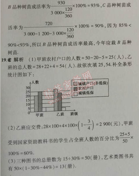 2014年5年中考3年模拟初中数学七年级上册沪科版 本章检测