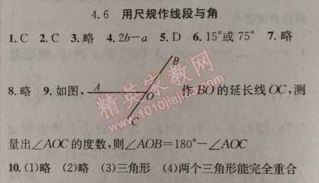 2014年原創(chuàng)新課堂七年級數(shù)學(xué)上冊滬科版 6