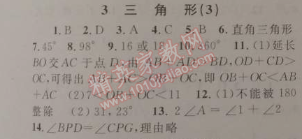 2015年藍(lán)天教育寒假優(yōu)化學(xué)習(xí)八年級數(shù)學(xué)人教版 3