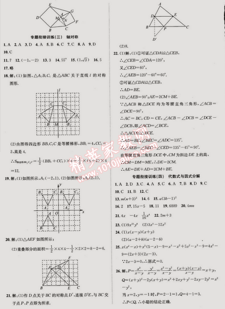 2015年快乐假期衔接优化训练八年级数学 0