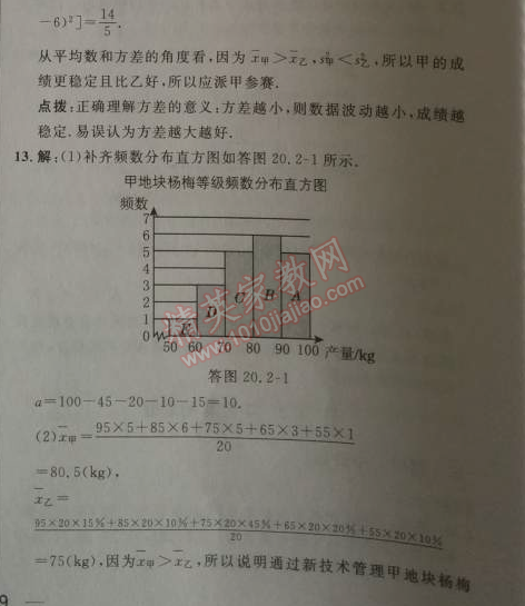 2014年綜合應(yīng)用創(chuàng)新題典中點(diǎn)八年級(jí)數(shù)學(xué)下冊(cè)人教版 33