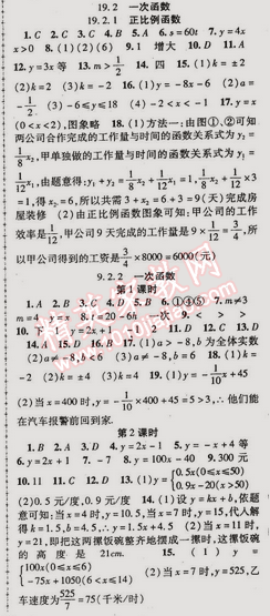 2015年金榜行動(dòng)八年級(jí)數(shù)學(xué)下冊(cè)人教版 19.2