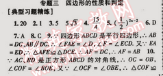 2015年金榜行動八年級數(shù)學下冊人教版 專題三