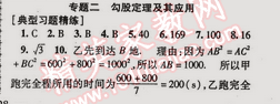 2015年金榜行動(dòng)八年級(jí)數(shù)學(xué)下冊(cè)人教版 專題二