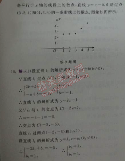 2014年輕巧奪冠同步講解八年級數(shù)學(xué)下冊人教版金版 19.2