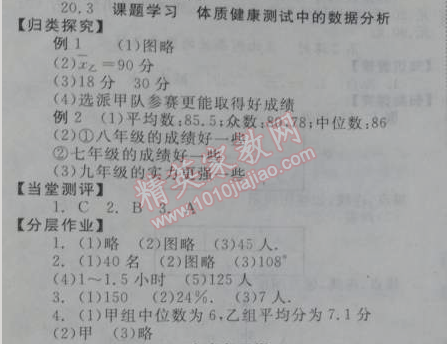 2014年全效學(xué)習(xí)八年級數(shù)學(xué)下冊人教版 20.3