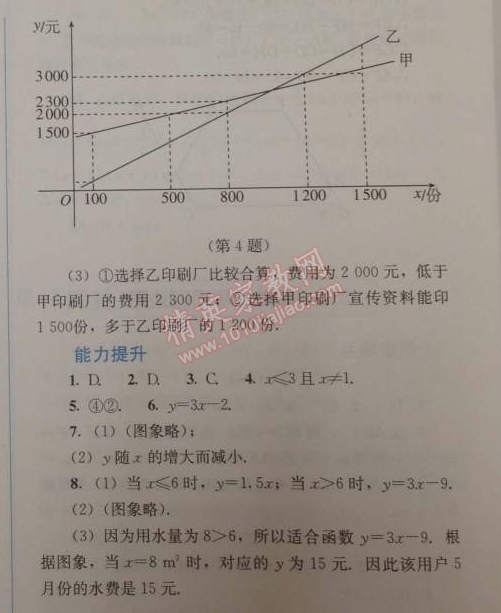 2014年人教金學典同步解析與測評八年級數(shù)學下冊人教版 19.1