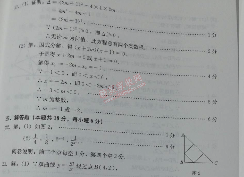 2014年學(xué)習(xí)探究診斷八年級(jí)數(shù)學(xué)下冊(cè)人教版 抽樣測(cè)試