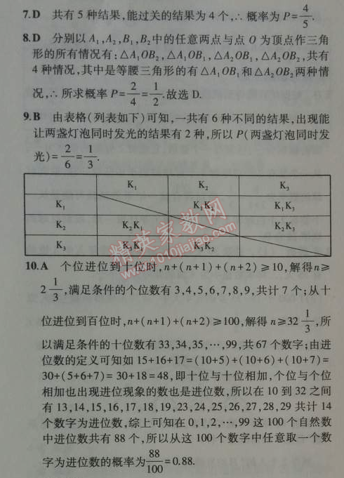 2014年5年中考3年模擬初中數(shù)學(xué)九年級(jí)上冊(cè)人教版 本章檢測(cè)