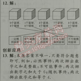 2014年初中同步测控优化设计九年级数学上册人教版 25.1.1