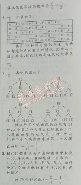 2014年初中同步測控優(yōu)化設計九年級數(shù)學上冊人教版 本章整合