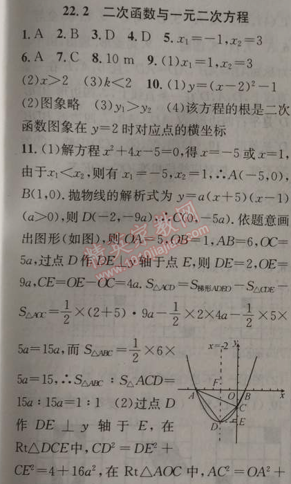 2014年黄冈金牌之路练闯考九年级数学上册人教版 14