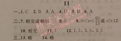 2015年寒假新時空九年級數學人教版 11
