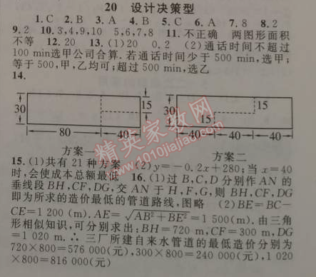 2015年藍(lán)天教育寒假優(yōu)化學(xué)習(xí)九年級數(shù)學(xué)人教版 20