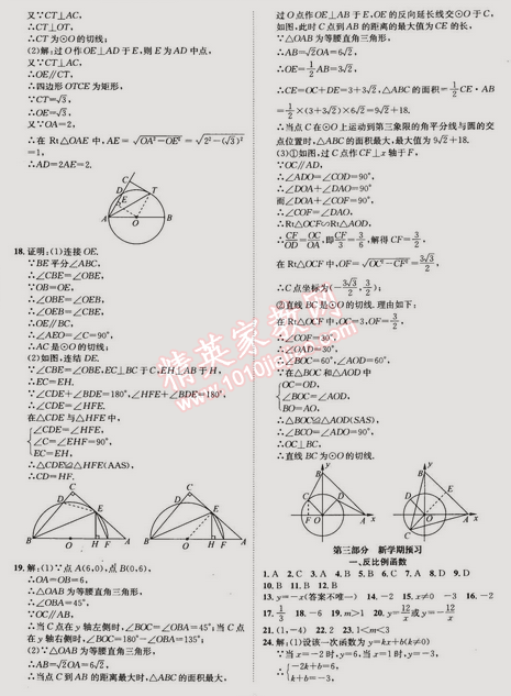 2015年快乐假期衔接优化训练九年级数学 0