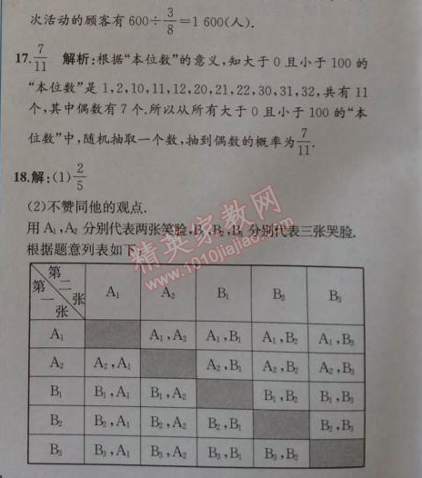 2014年同步导学案课时练九年级数学上册人教版 阶段检测卷五