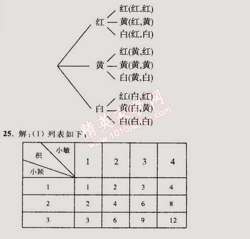 2014年誠成教育學(xué)業(yè)評價九年級數(shù)學(xué)上冊人教版 22